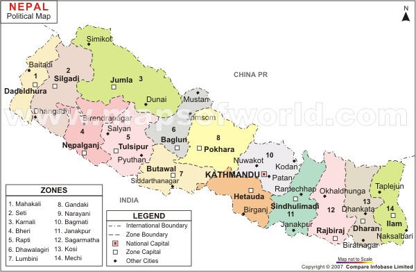 Kathmandu map